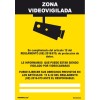 SEÑAL ZONA VIDEOVIGILADA - 210X300 MM