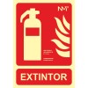 SEÑAL EXTINTOR PVC CLASE B - 210X300MM