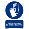 USO OBLIGATORIO DE GUANTES - 200X300 MM