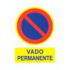 SEÑAL FIJA PVC VADO PERMANENTE