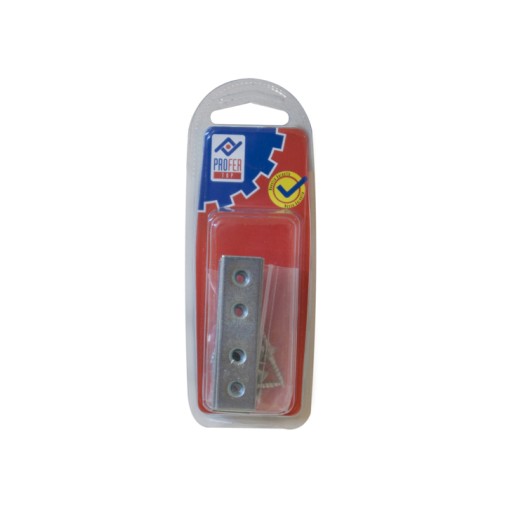 PLACA RECTA UNION ZN BL.4 PZS - 60X15 MM