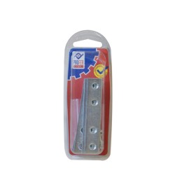 PLACA RECTA UNION ZN BL.4 PZS - 80X15 MM