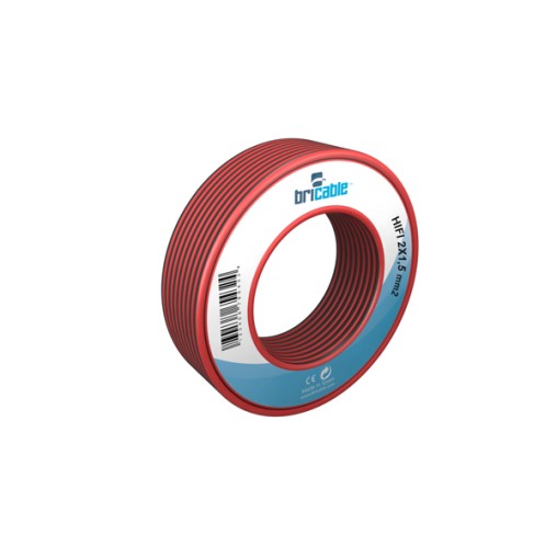 CABLE PARALELO AUDIO ROJO/NEGRO 10MT - 2X0,75 MM
