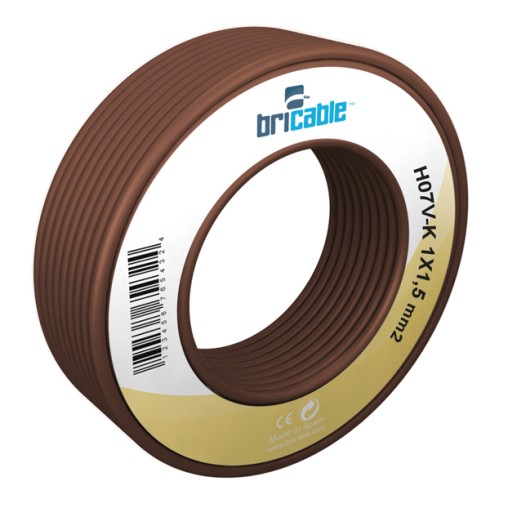 CABLE LINEA FLEXIBLE MARRON H07V-K R/10M - 2,5