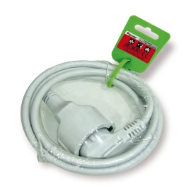 PROLONGADOR CABLE BLANCO 3G1.5 16A - 2 M