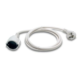 PROLONGADOR CABLE BLANCO 3G1.5 16A - 3 M