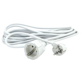 PROLONGADOR CABLE BLANCO 3G1.5 16A - 2 M