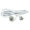 PROLONGADOR CABLE BLANCO 3G1.5 16A - 2 M
