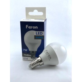 LAMPARA LED ESFERICA E14 LF 6400K 750LM - 7 W