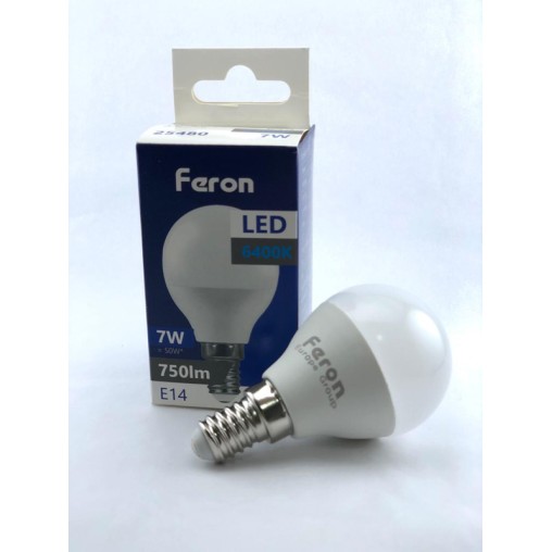 LAMPARA LED ESFERICA E14 LF 6400K 750LM - 7 W