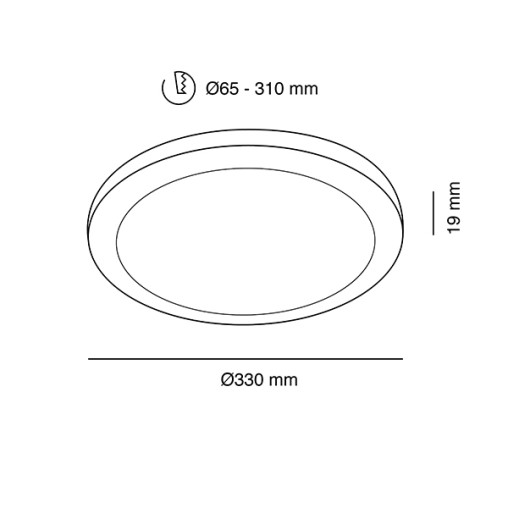 DOWNLIGHT LED AJUSTABLE CCT 2520 LM