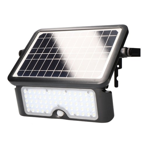 FOCO SOLAR RECARGABLE SENSOR PRESENCIA 1150 Lm - 10 W