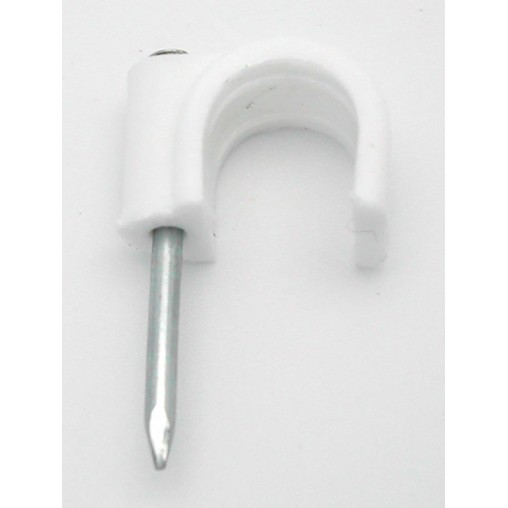 GRAPA CABLE REDONDO C/100 PZS - 6 MM