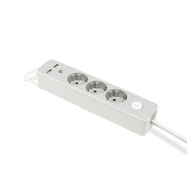 BASE MULT 3T+2USB C/INTER PROTECC INFANTIL - 1,4 M