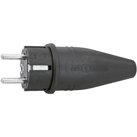 CLAVIJA IND GOMA TT 16A IP44 NEG - 4,8 MM