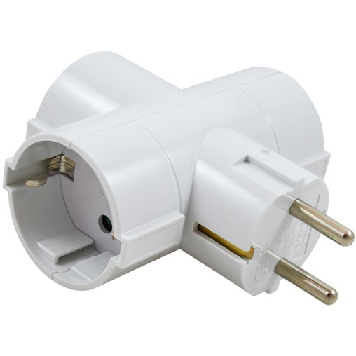 CLAVIJA ADAPTADOR TRIP TT LAT C/PROTEC INF 16A BL - 4,8 MM