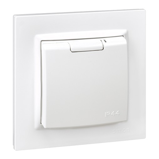 BASE ENCHUFE EMPOTRAR BLANCO IP44