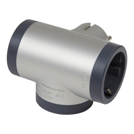 ADAPTADOR ESTÁNDAR 3X2P+T LATERAL ALUMINIO - 16 A