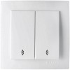 CONMUTADOR DOBLE EMPOTRAR BLANCO - 10 A