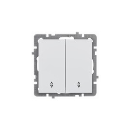 CONMUTADOR DOBLE EMPOTRAR BLANCO - 10 A