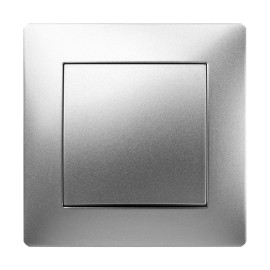 CONMUTADOR EMPOTRAR ALUMINIO - 10 A