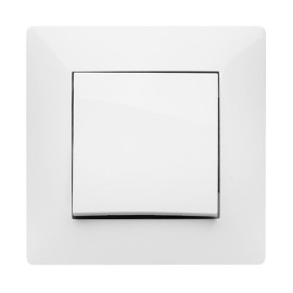 CONMUTADOR EMPOTRAR BLANCO CRUCE - 10 A