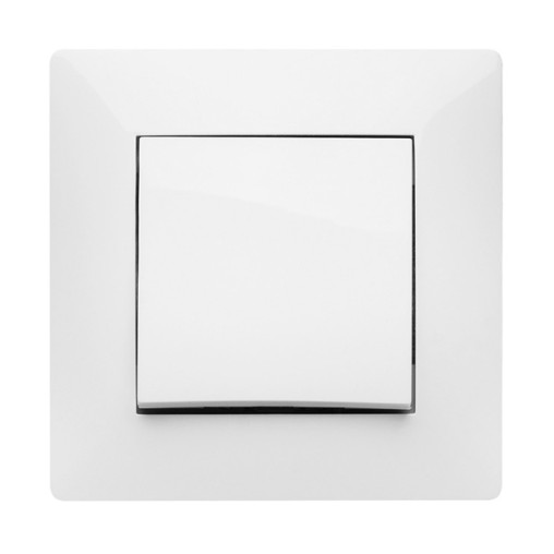 CONMUTADOR EMPOTRAR BLANCO CRUCE - 10 A