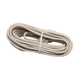 CABLE TELEFONIA M-M LISO MARFIL - 4 M