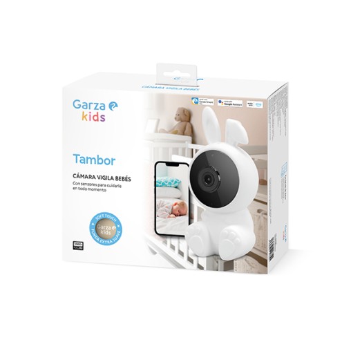 CAMARA IP WIFI VIGILA BEBES TAMBOR C/3 FUNDAS - 1080 P