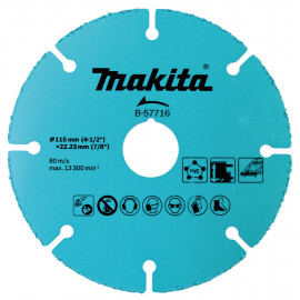 B-57716 Disco de carburo de tungsteno 115 mm