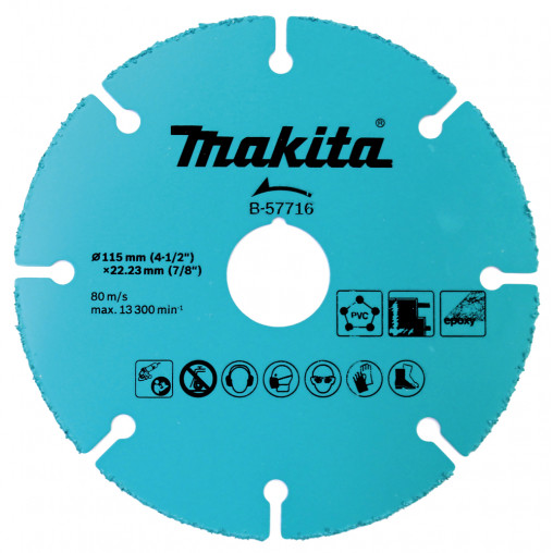 B-57716 Disco de carburo de tungsteno 115 mm