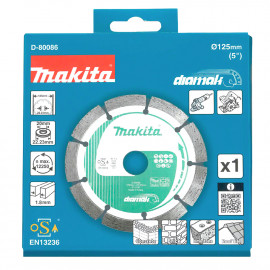 D-80086 Disco de diamante Diamak 125 x 22,23 mm