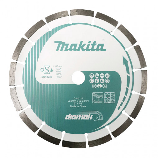D-80117 Disco de diamante Diamak 230 x 22,23 mm