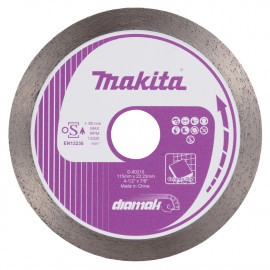 D-80210 Disco de diamante 115 x 22,23 mm, Banda continua