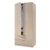 ARMARIO 2PUERTAS+2CAJON.ROBLE - 180X81X52
