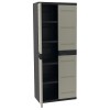 ARMARIO RESINA 2 PUERTAS 4 BAL NGR - 70X44X176