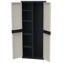 ARMARIO RESINA 2 P C/ESCOBERO NGR - 70X41X176