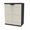 ARMARIO RESINA 2 PUERTAS BAJO NGR - 70X44X88
