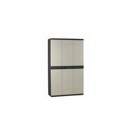 ARMARIO RESINA 3 PUERTAS 4 BAL NGR - 105X44X176