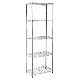 ESTANTERIA CROMADA STYLO 5 B. - 180X90X35