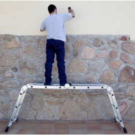 ESCALERA MULTIUSO ALUM PLATAF - 4+3
