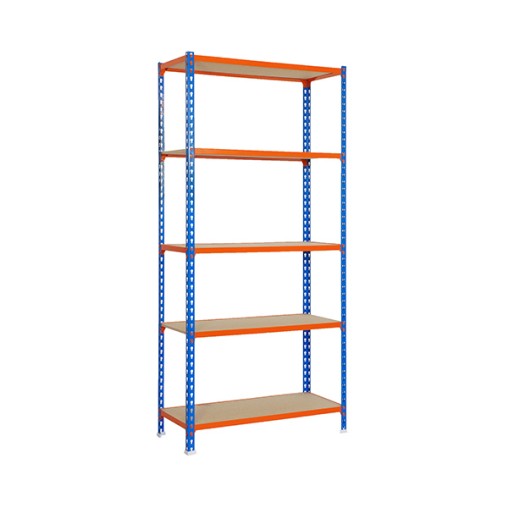 ESTANTERIA S/T 5B AZUL/NARANJA - 20X10X40