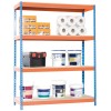 ESTANTERIA 4 ALTURA AZUL/NARANJA 400 KILOS - 20X15X60
