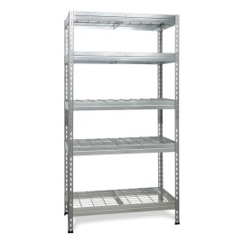 ESTANTERIA S/T 5B GALVANIZADA - 180X90X45
