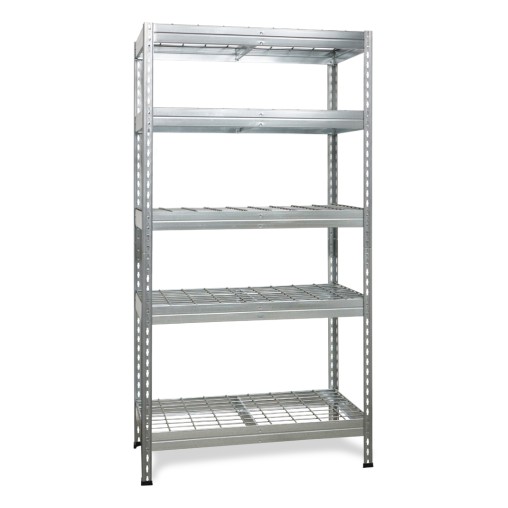 ESTANTERIA S/T 5B GALVANIZADA - 180X90X45