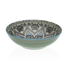 ENSALADERA PORCELANA VERDE SET-6