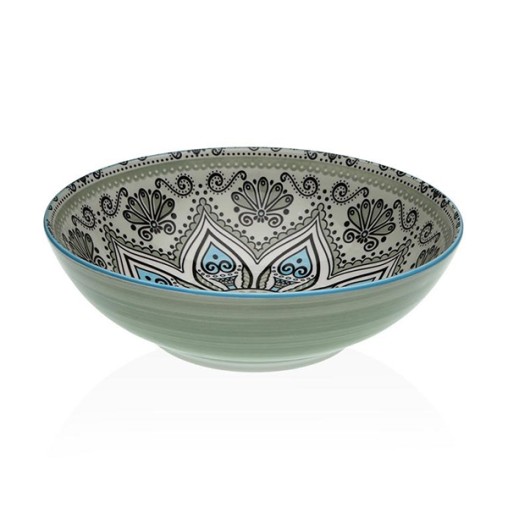 ENSALADERA PORCELANA VERDE SET-6