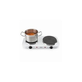 COCINA ELECTRICA DOBLE CON TERMOSTATO Y QUEMADOR