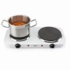 COCINA ELECTRICA DOBLE CON TERMOSTATO Y QUEMADOR