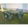 MESA JARDIN OVAL VERDE